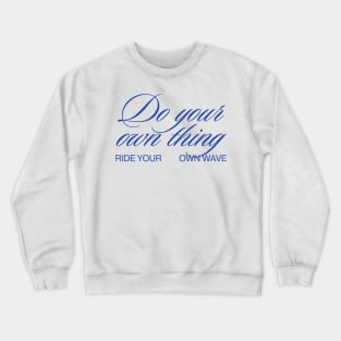 Blue Refined Luxe Elegant T-Shirt Crewneck Sweatshirt